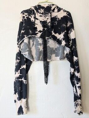 Current Mood Chained N’ Dangerous Cropped Hoodie⛓ Size XS